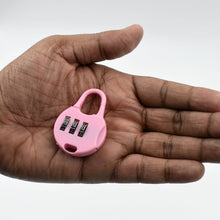 3 digit combination zipper lock for increased security and protection of zipper items