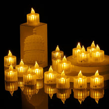 12-piece LED tea light candles for events