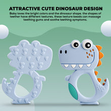 Silicone Dinosaur Teether for Baby (1 Pc / Mix Design & Color)