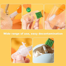 3 in 1 Multifunctional Cleaning Brush Mini Glass Cover Cleaning Brush Bottle Cleaning Brush Set Cup Cleaner Brush Bottle Cap Detail Brush for Bottle Cup Cover Lid Home Kitchen Washing Tool (1 Pc)