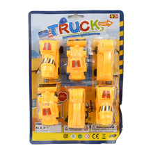 Vehicle Car Engineering Automobile Construction Car Toys Set for Children Kids Crane Excavator Road Roller Forklift Mixer Truck Transporter Truck Machine Construction Toys (6 Pcs Set)