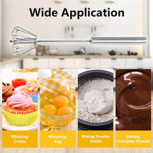 Big Stainless Steel Egg Whisk, Hand Push Rotary Whisk Blender (1 Pc / 35 Cm)