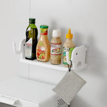 Multifunctional elephant shelf for bathroom storage