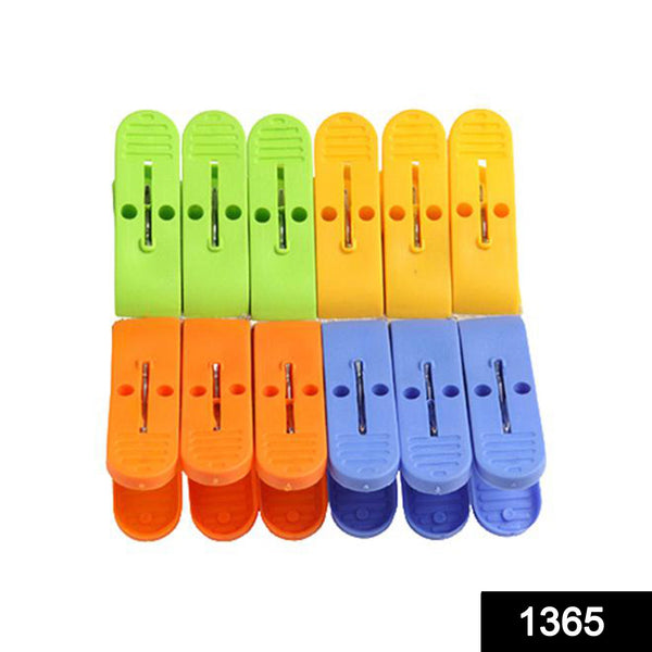 Multicolour plastic clips for secure cloth hanging.