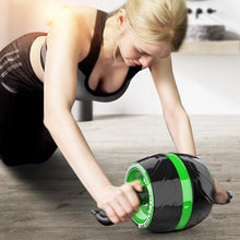 AB roller with knee pad, great for stomach exercises.