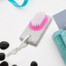 Hand and foot brush with pumice stone for removing dead skin and calluses.