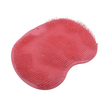 Silicone Bath Massage Cushion with Suction Cup, Shower Foot Scubber Brush Foot Bath Mat Scrubber, Anti-Slip Exfoliating Dead Skin Massage Pad Lazy Wash Feet Bathroom Mat