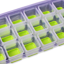 Ice tray with ice cubes