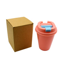 Portable plastic coffee cup, perfect for travel, home, or office, with a design for appreciation.