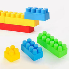 Block game for kids, small blocks in packing.