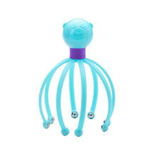 Therapeutic scalp massager shaped like an octopus, designed for relaxation and stress relief