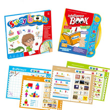 Musical learning study book with numbers and letters for kids