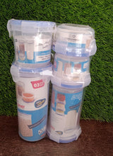 Airtight round food storage container with leak-proof lid, perfect for various liquids and foods.